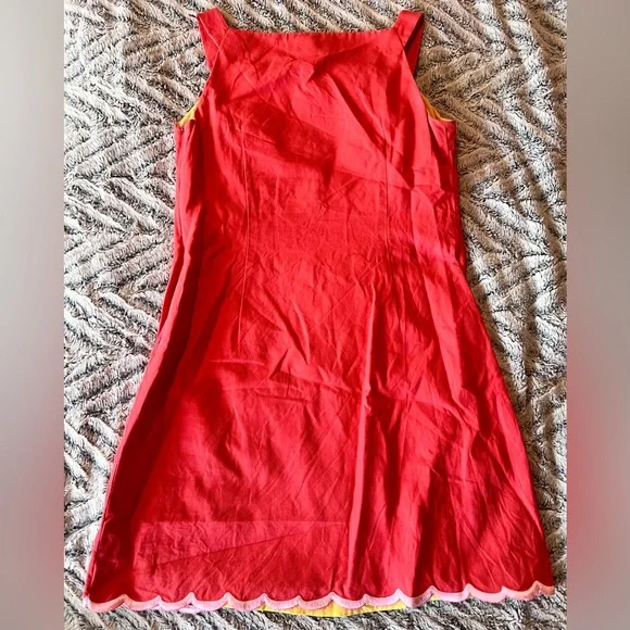 Lilly Pulitzer Red Dress with Colorful Embroidery - Picture 7 of 7
